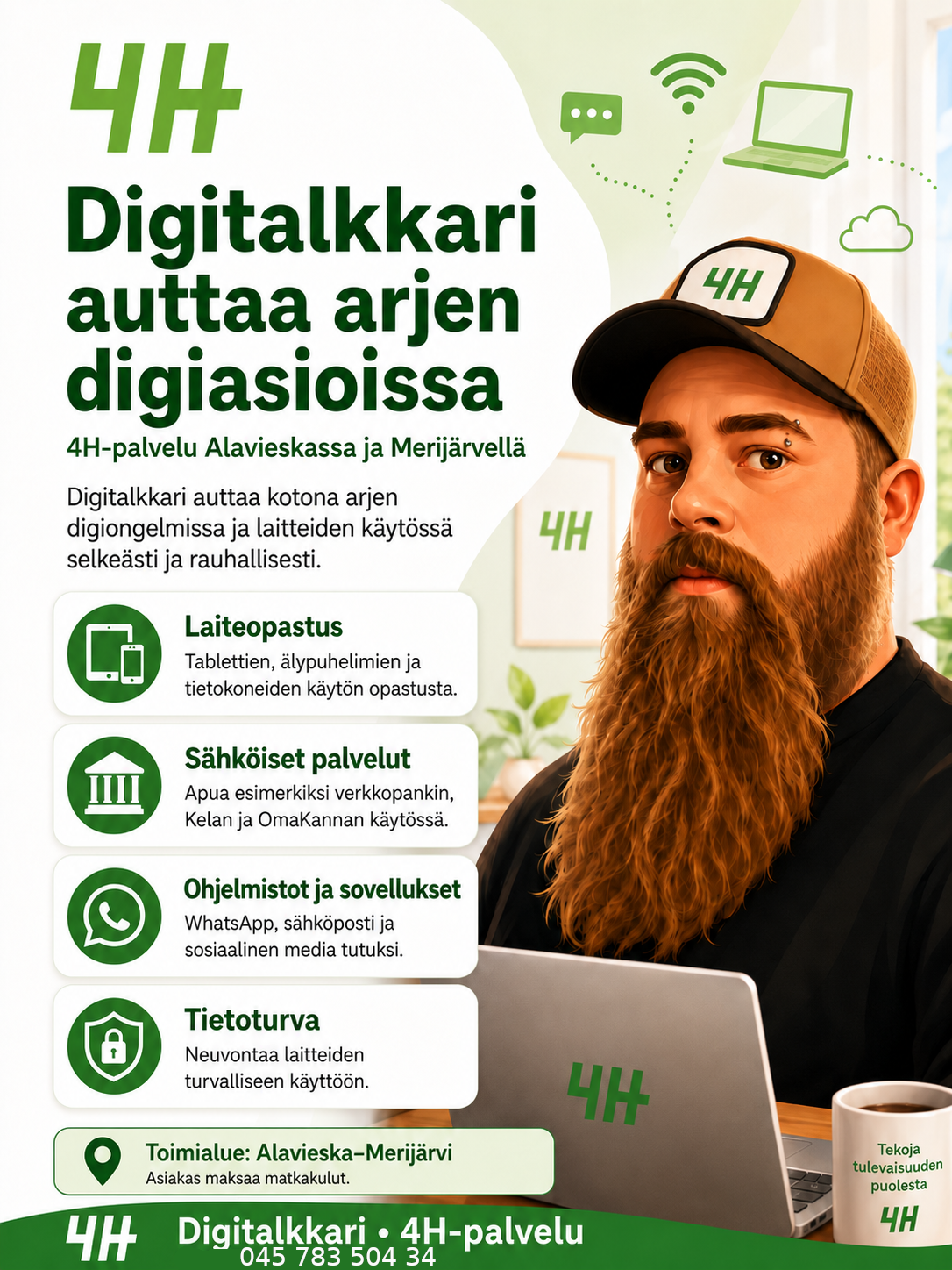 4H Digitalkkari auttaa arjen digiasioissa