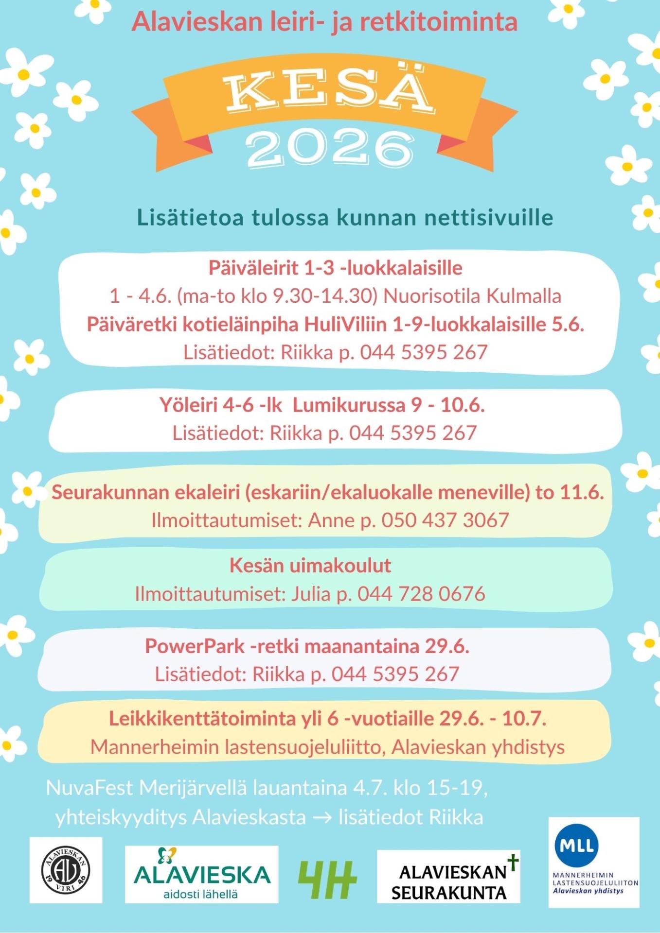 Kesäleirit 2026