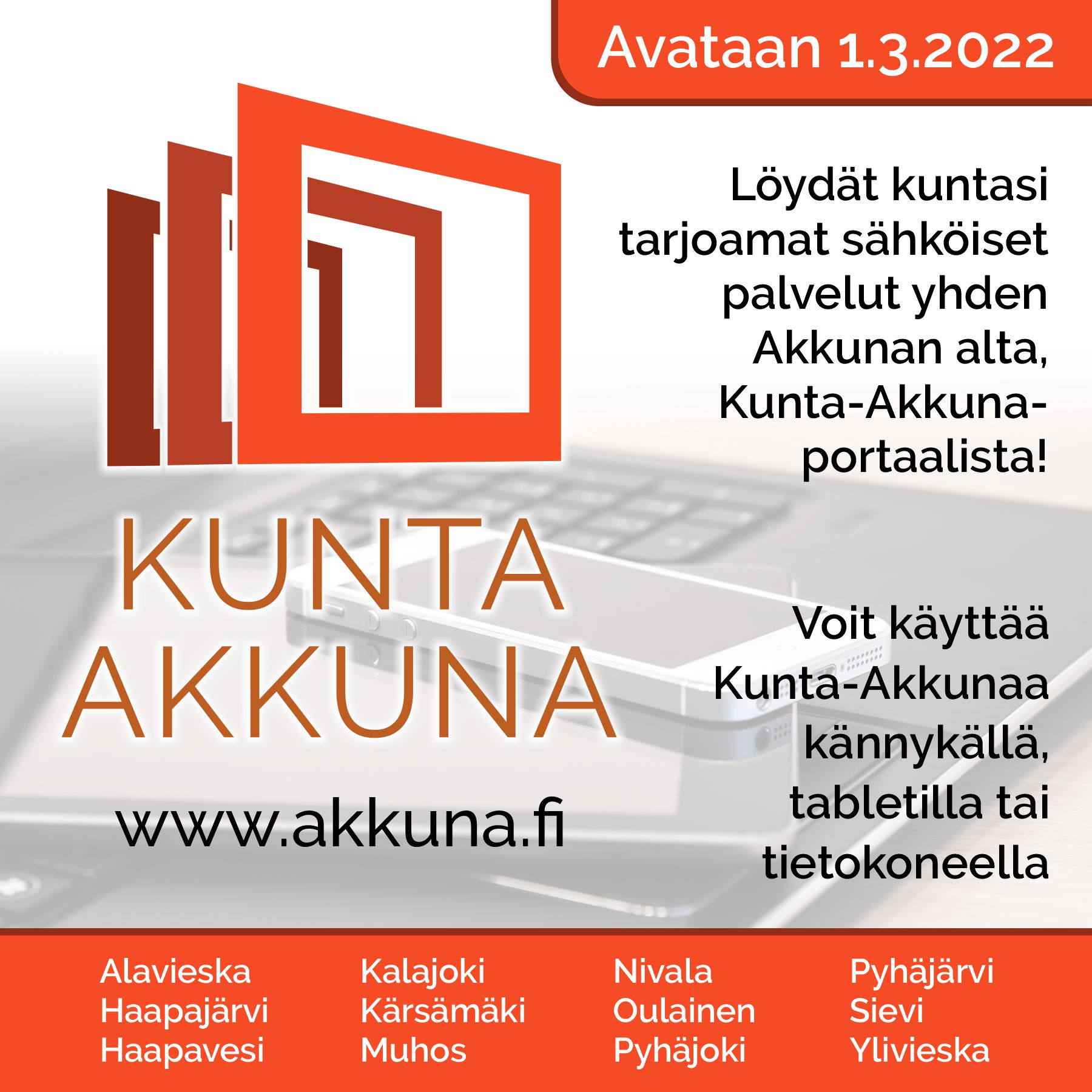 Kunta-akkuna avataan