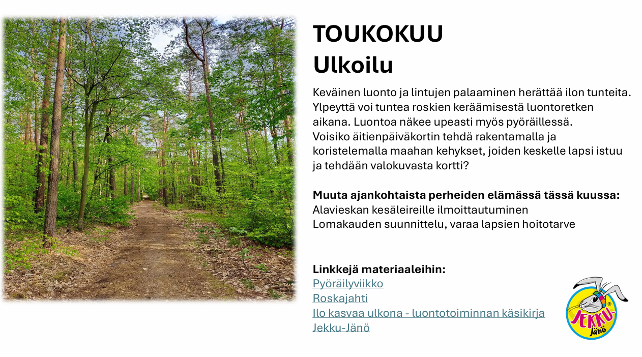 Toukokuu ulkoilu