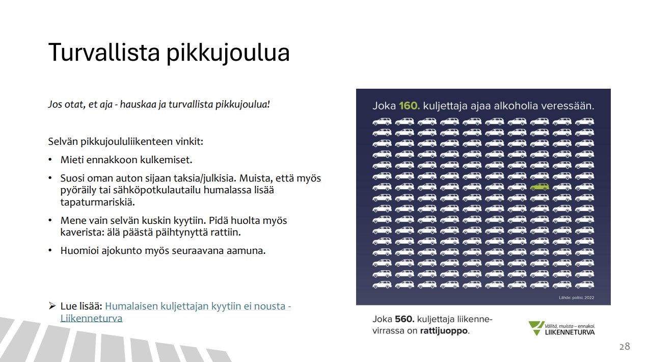 Turvallista pikkujoulua