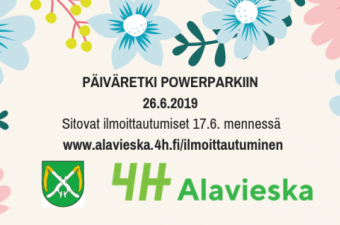 Päiväretki powerparkiin mainos