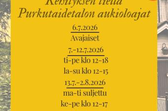 Kehityksen tiellä -purkutaidetalon mainos