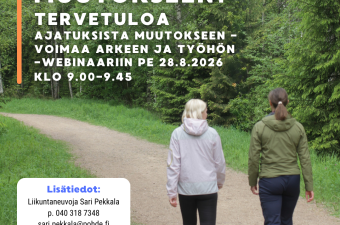 Ajatuksista muutokseen - voimaa arkeen ja työhön - webinaari