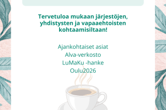 Kuvassa näkyy mainos Alavieskan järjestöillasta