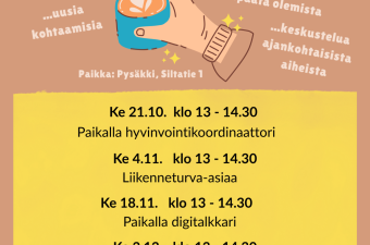 Kuvassa on mainos kahviparkki-toiminnasta