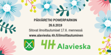 Päiväretki powerparkiin mainos