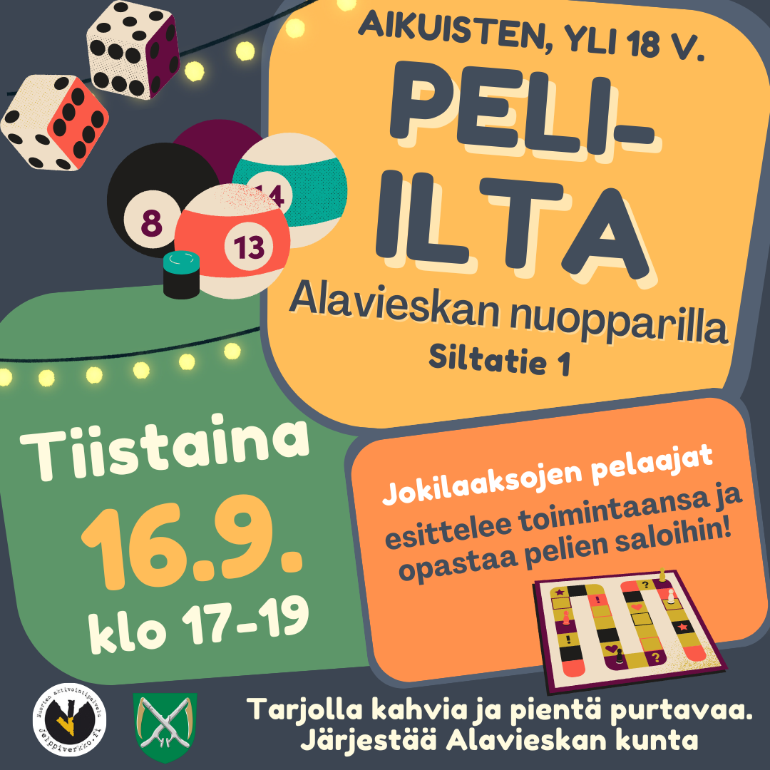 Peli-ilta syyskuu 2025