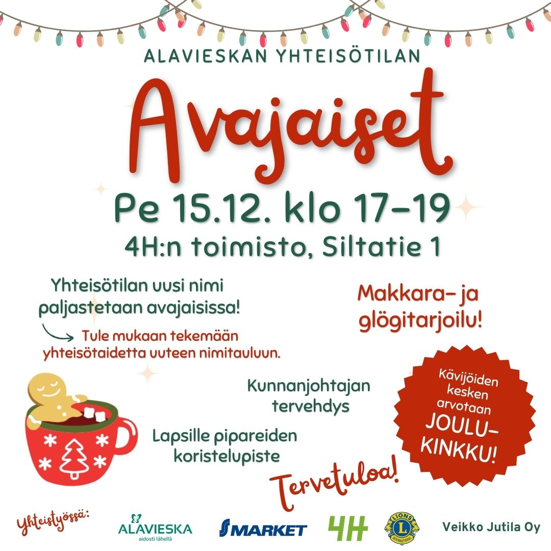 Yhteisötilan avajaiset